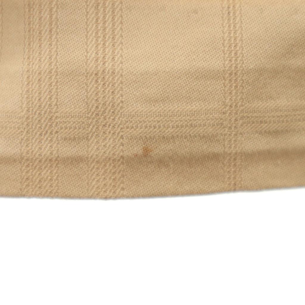 BURBERRY Check Pattern No sleeve one piece 40 beige Sanyo Shokai Women Used