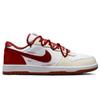Nike Big Auspicious Cloud Red Steed Leather Low top Skateboard Shoes Men's Beige Red 355152-150(Team861-)