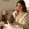 Kit Ornamento Festivo da Interno Kit Albero di Natale Perline Fai da Te, Set Artigianale Festivo in Cristallo Sintetico Decorazione per la Casa Fatta a Mano per Adulti Principianti, Fatto a Mano