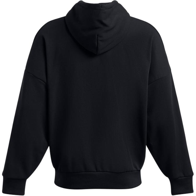 Under Armour Icon Pullover Letter Hoodie Long Sleeve Sweatshirt Men Sweatshirt Black 1386549-001