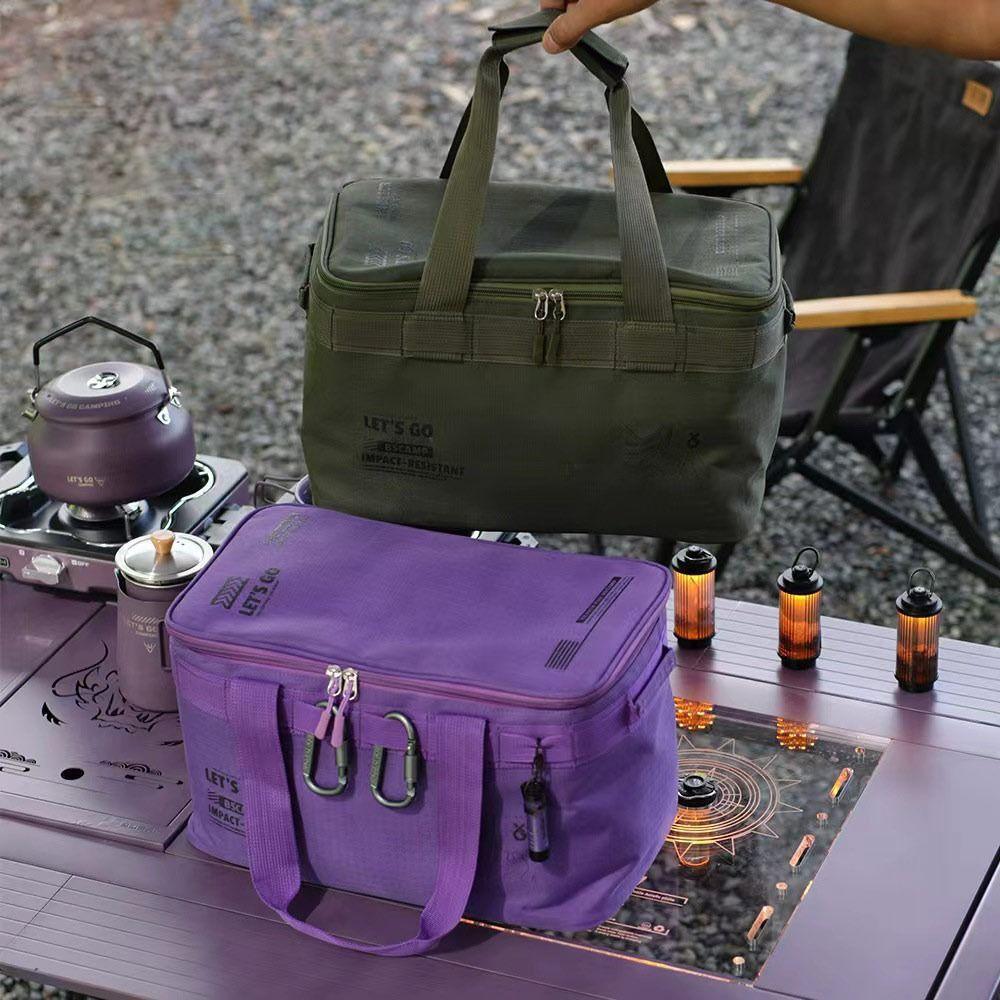 Folding Camping Picnic Box Large Capacity Outdoor Storage Box Camping Storage Bag  Picnic Tool