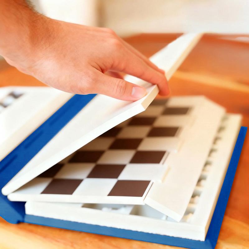 3D Printed Chess Book, Chess Set With Storage Books Design Folding Board Game For Adults Portable Compact Game Set