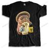 New Fashion Male Shubuhzi Black Tshirt Loose Tops Japanese Raccoon Dog Tanuki Mujina Anime Manga Cute Unisex Casual Teeshirt