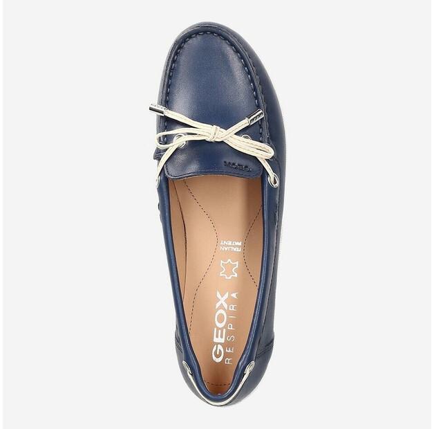 Женские слипоны Geox Vega moc d92dnb043bc blue