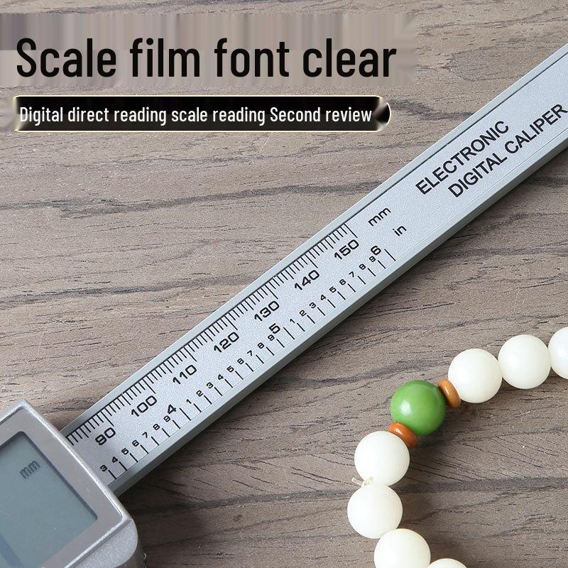 High-Precision Digital Vernier Caliper for Jewelry & Crafts: All-Plastic Design, Ideal for Measuring Small Items like Bracelets and Pearls.