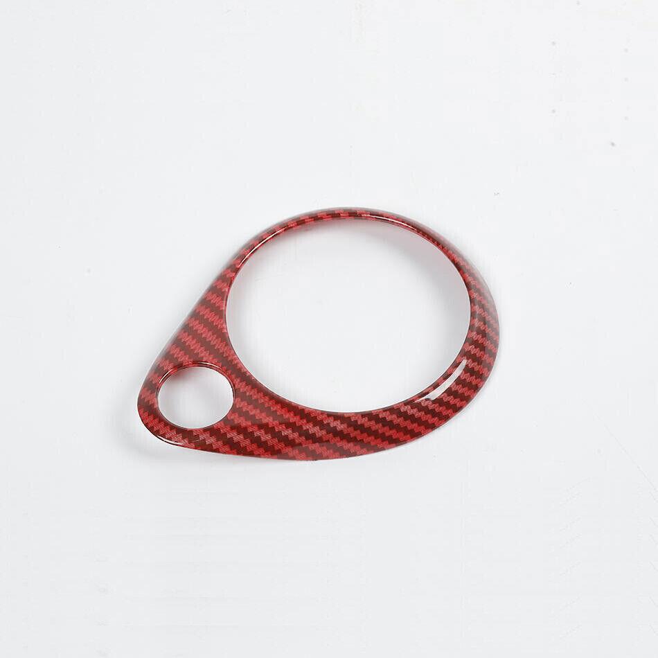 For Jeep Grand Cherokee 11- Red Carbon Fiber Console Dashboard Speaker Cover