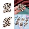 Fashion Women Rhinestone Brooch A-Z English Letter Metal Corsage Pins Crystal Alphabet Jewelry Shirt Clothes Accessories Gift