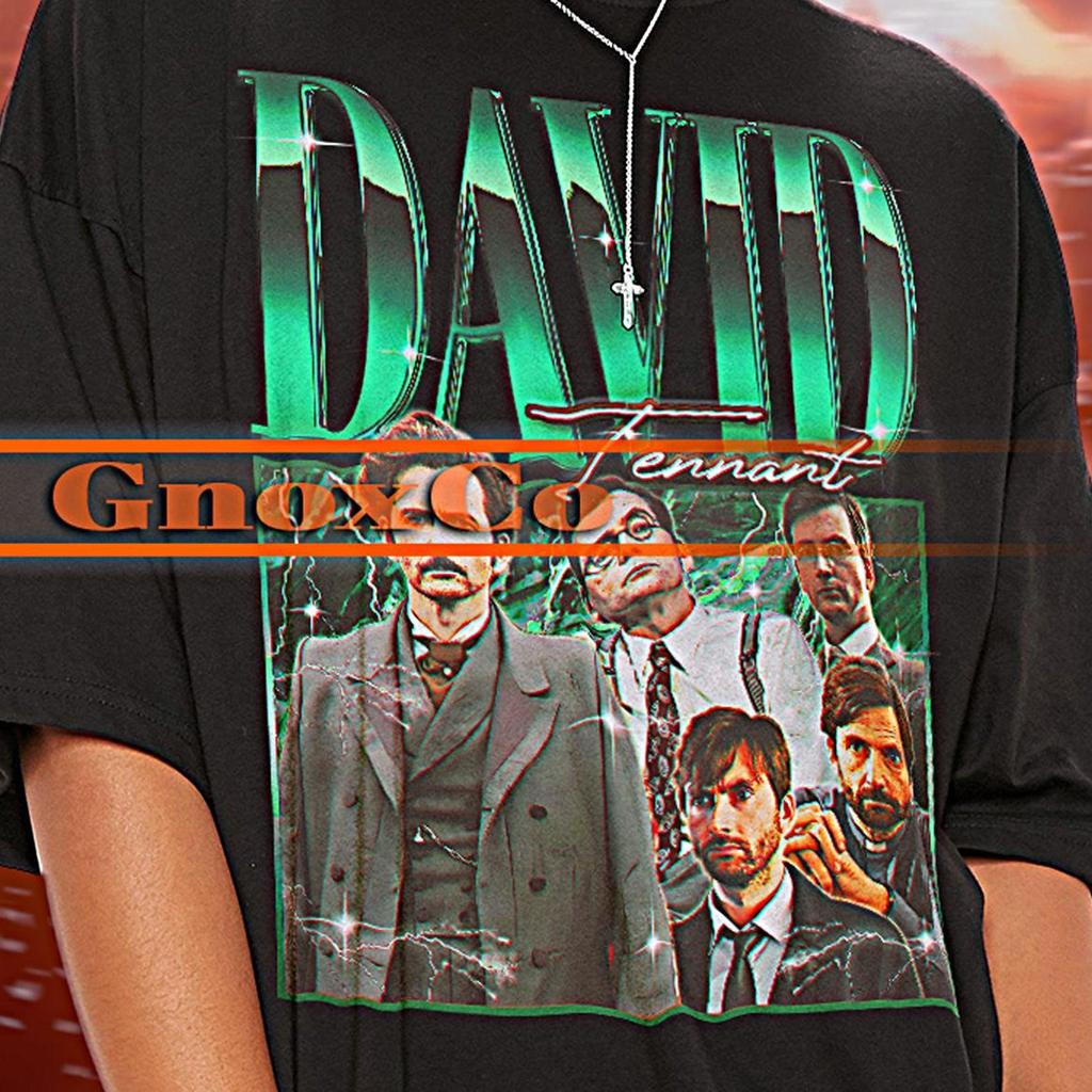 DAVID TENNANT Tshirt, David Tennant Vintage Shirt, David Tennant Homage Tees, David Tennant Retro 90s Sweater, David Tennant Gift #saf