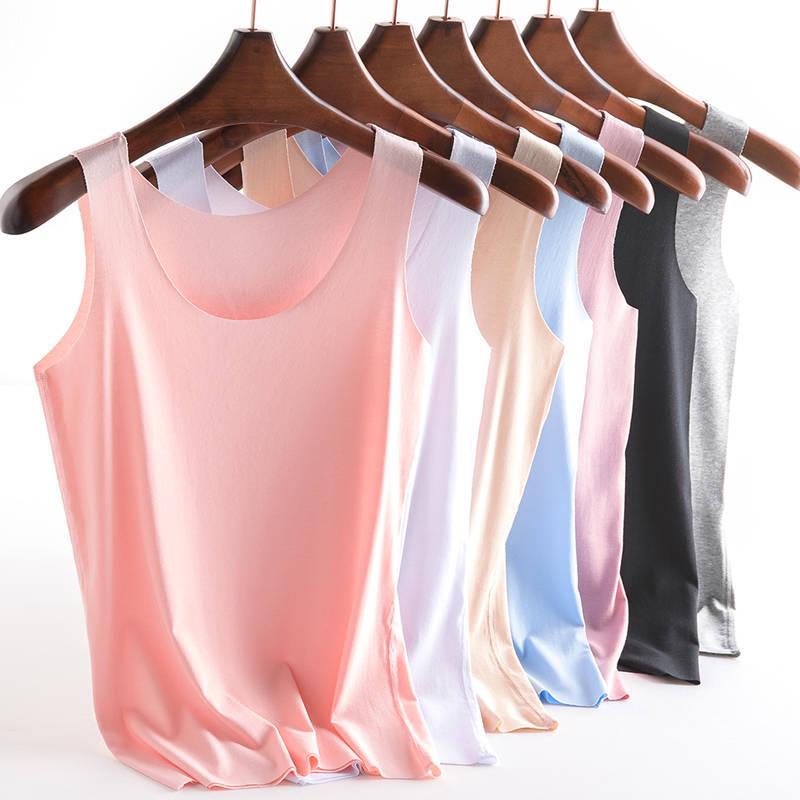 Women's Slim Fit Seamless Tank Top - Solid Color Sleeveless Base Layer for Spring, Summer, Autumn