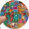 50 Cartoon Weird Graffiti Stickers Can Decorate Suitcase Pen Guitar Notebook Waterproof Explosive