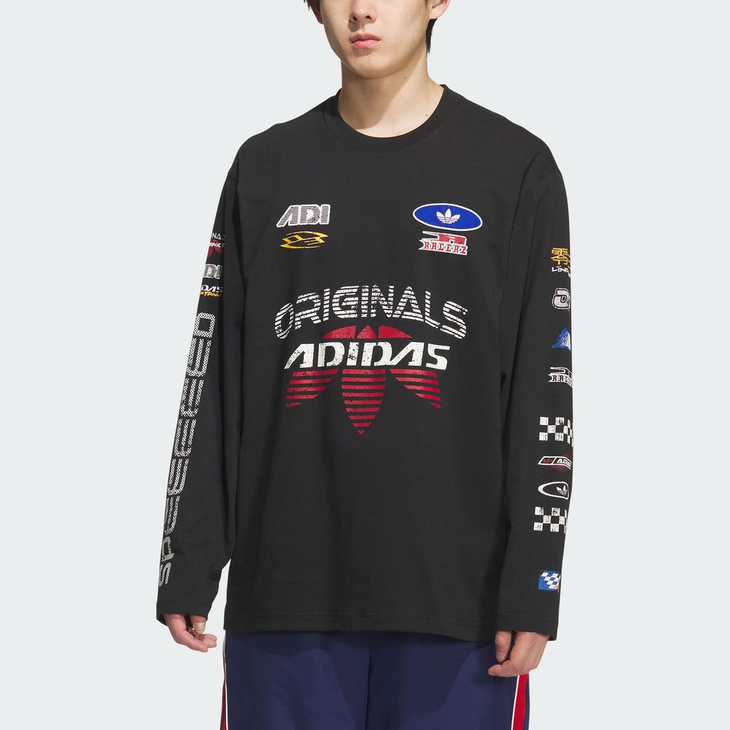 Adidas Originals Moto Langarm Racing Style Locker Sitz Herren Tops KH1199