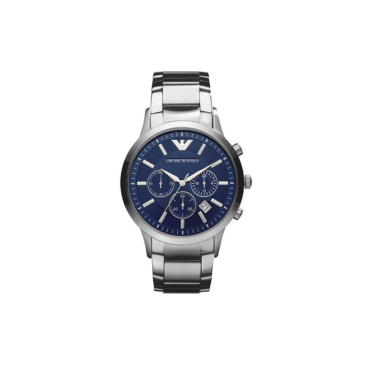 

Годинник Emporio Armani Renato Кварцовий Механізм Синій Циферблат Хронограф Календар Класичний Модний Бізнес Чоловічі годинники AR2448-CLG Regular Watch Box