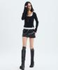 NOTKNOWING L/S Lace Layered Set (Black)