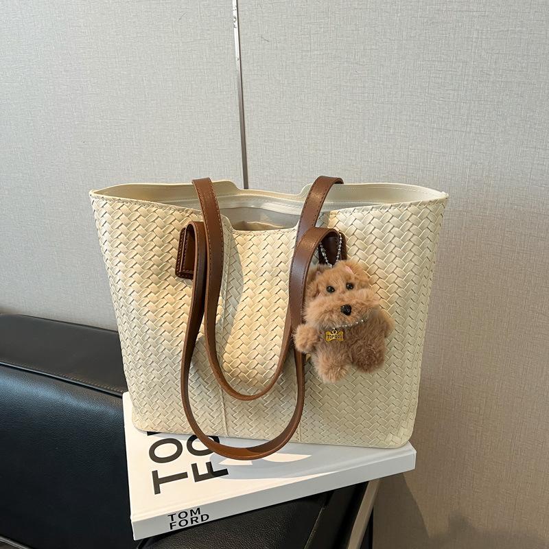 Personalized New Retro Texture Simple and Fashionable Shoulder Tote Bag Autumn Niche Women's Large-capacity Bag