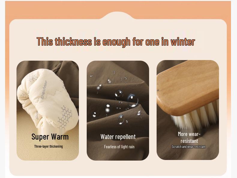 Children's Winter Cotton Pants - Thick Three-Layer Warm Casual Wear for Boys and Girls