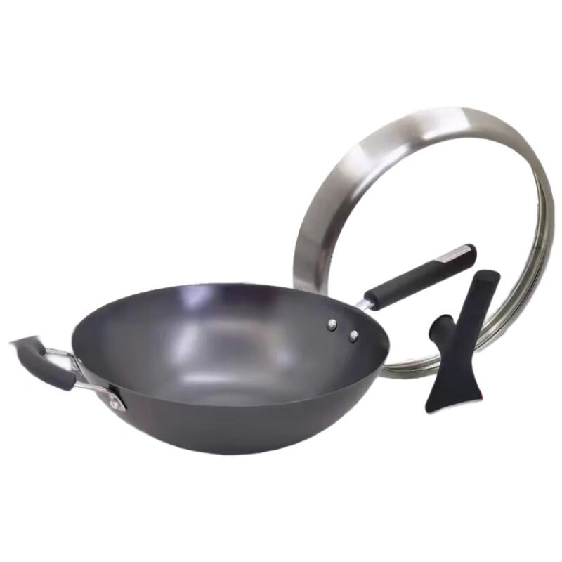 SUPOR 32cm True Non-Rust Cast Iron Stir-Fry Wok