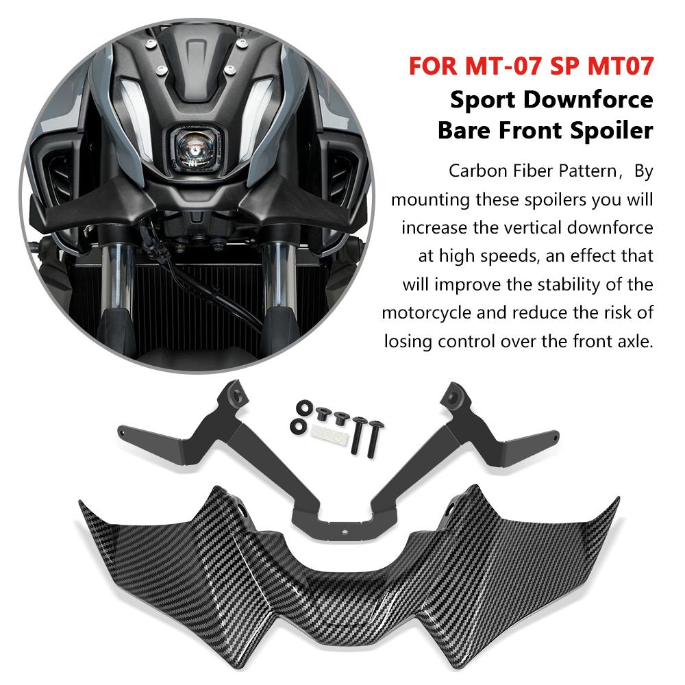 For MT-07 SP MT07 2021-2024Motorcycle Accessories Sport mt07 mt07 SP Downforce Naked Forntal Spoilers Aerodynamic Wing Deflector