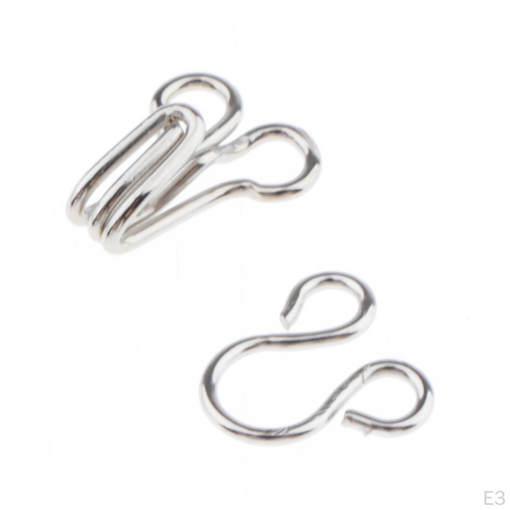 200 Hooks And Eyes, Bra Closure Buttons Eyelets For Sewing Clothes