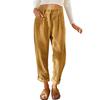 Women's High Waist Corduroy Straight-Leg Pants - Solid Color, European & American Style, Autumn 2025 Collection