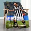 Juventus Customize Text Blanket Gift Personalized Blanket Warmthful Decor Perfect for Couch Office Seaside Sofa All-Season Use