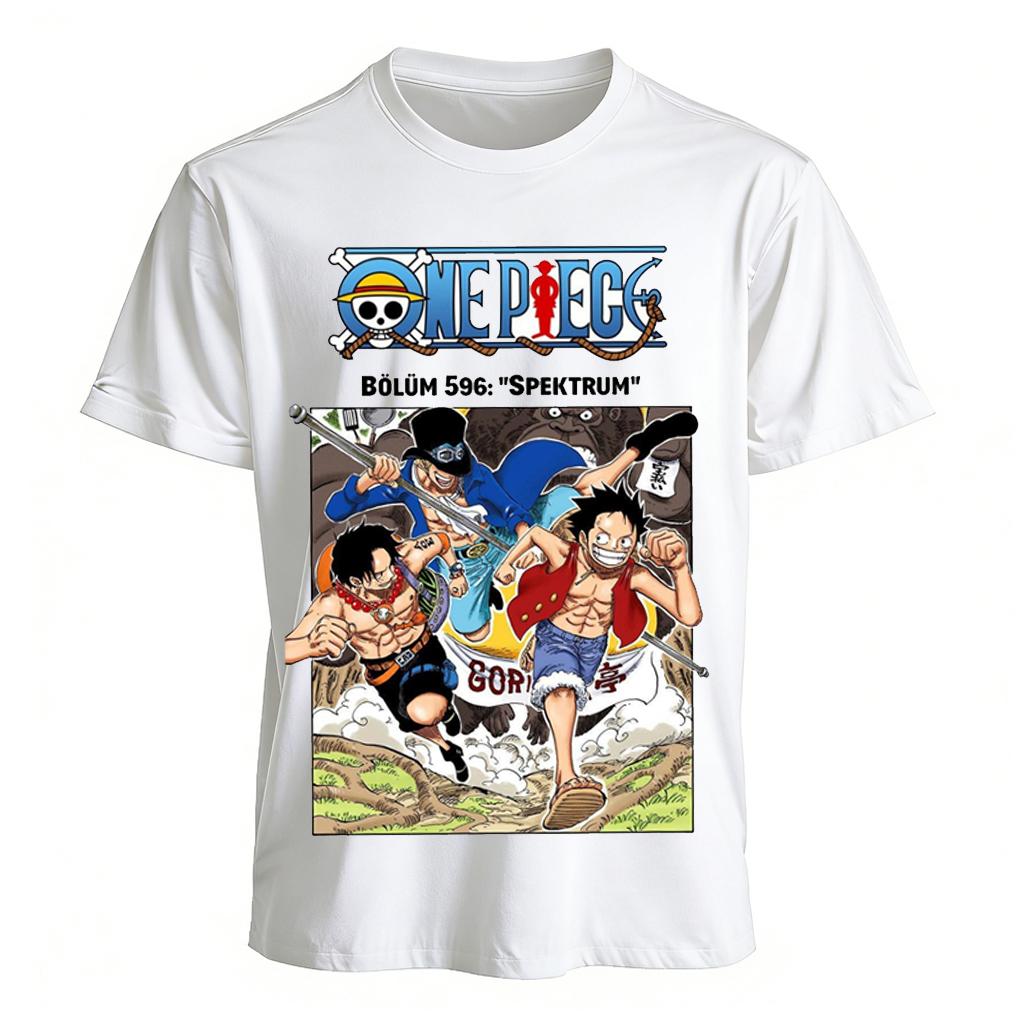 T-shirt Anime One Piece Stampa Grafica Luffy Uomo Donna Cotone Manica Corta Tee Estate 2026 Manga Streetwear Top Casual Y2k