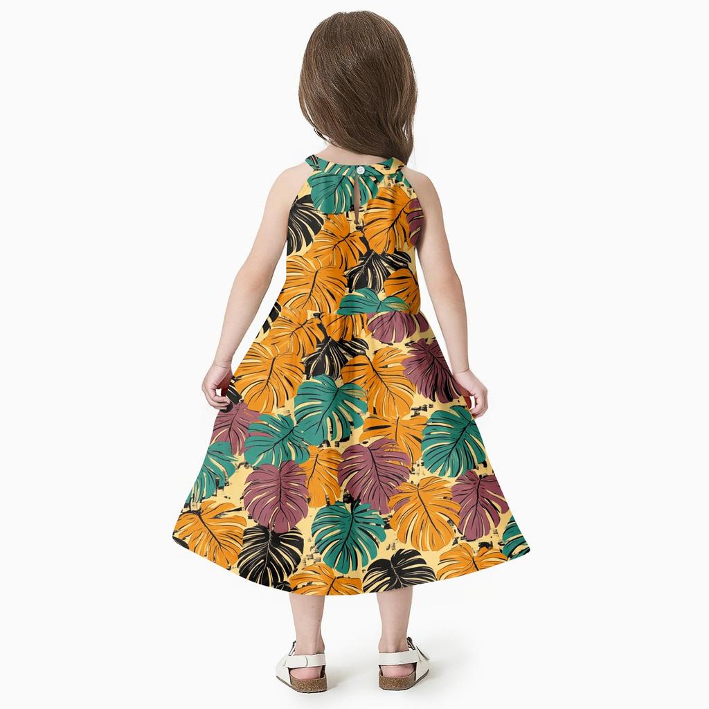 Family Matching Summer Outfits, Hawaiian Vacation Women Beach Dress, Girls Sundress, Men And Boys Button Down Shirt