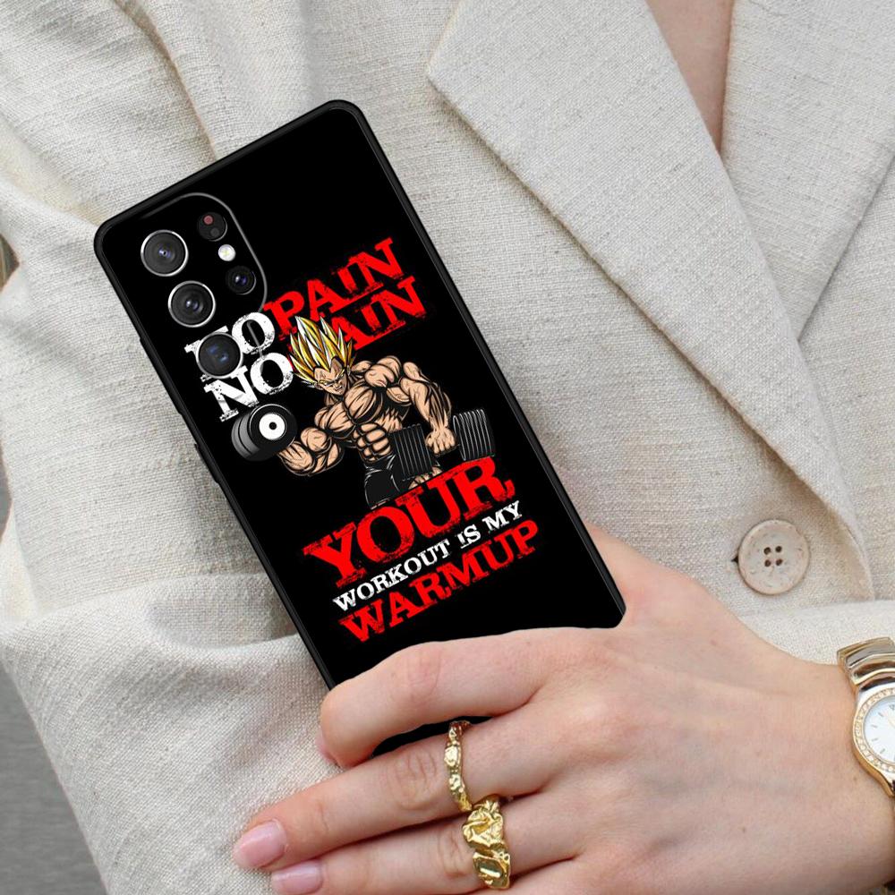 Cute Fitness Funny Lift Gym Cell Phone Case for Samsung Galaxy S26 Ultra S25 S24 S23 S22 S21 S20 Note10 Cover