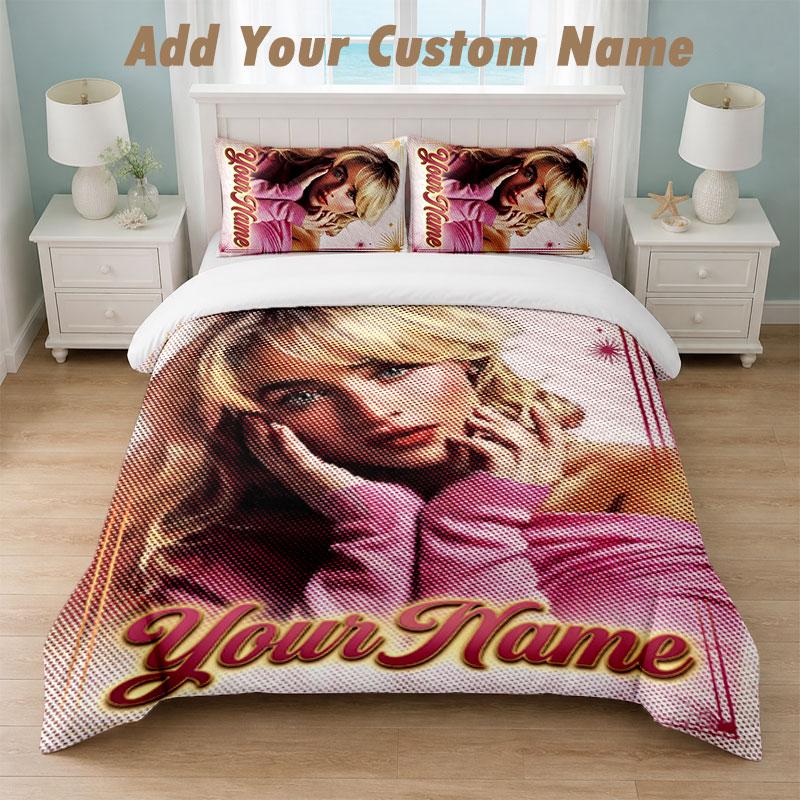 Bedding Set 1 Duvet Cover 2 Pillowcases Sabrina Carpenter Print Soft Bed Linen Bedroom Decor