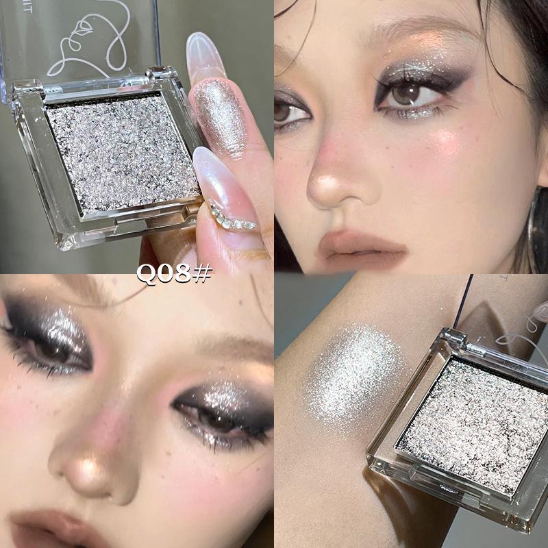 Monochrome Eyeshdaow Palette Matte Glitter Green Blue Eyeshadow Pigments Waterproof Mashed Potato Matte Purple Eye Shadow Makeup