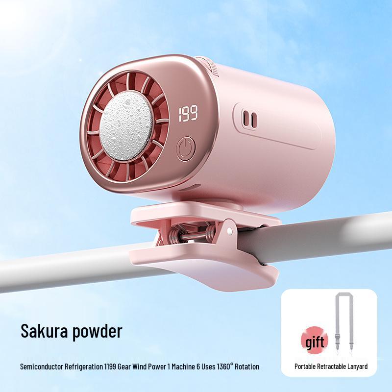 Upgraded Portable Waist & Umbrella Clip Fan - Outdoor/Desk USB Mini Cooling Gadget
