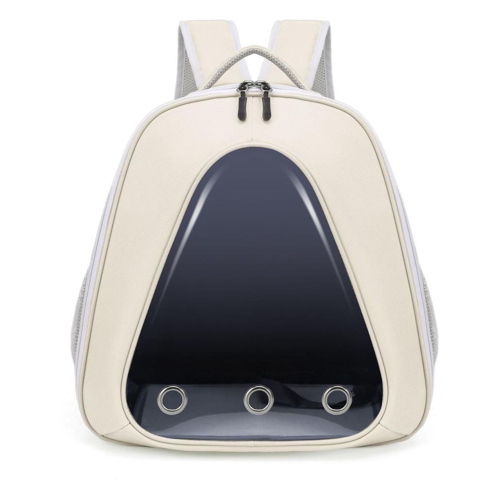 Transparent, Portable, Breathable Travel Pet Bag with Large Capacity, Space - Capsule - Like Design, and Double-shoulder Cat Bag