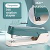 1pc 360° Rotatable Stapler with Staple Remover, Heavy Duty Stapling Machine for Home Office, Large Capacity & Strong Clutch