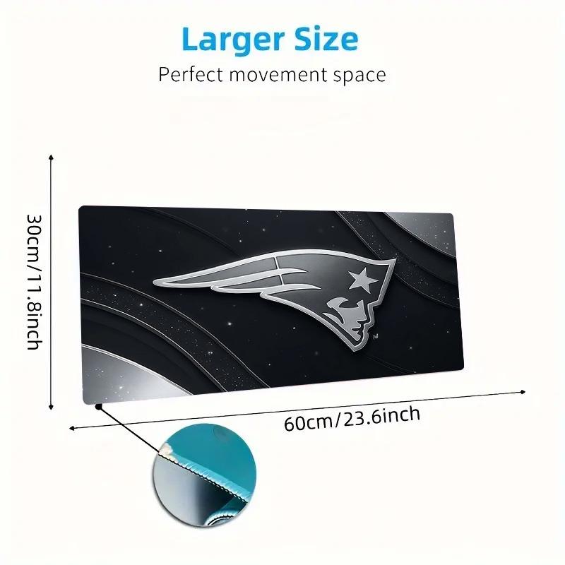 New England Patriots2 Print Cushion Non-slip Laptop Tablet Big Mousepad XXL Mat Mini PC Playmat With Lock edge