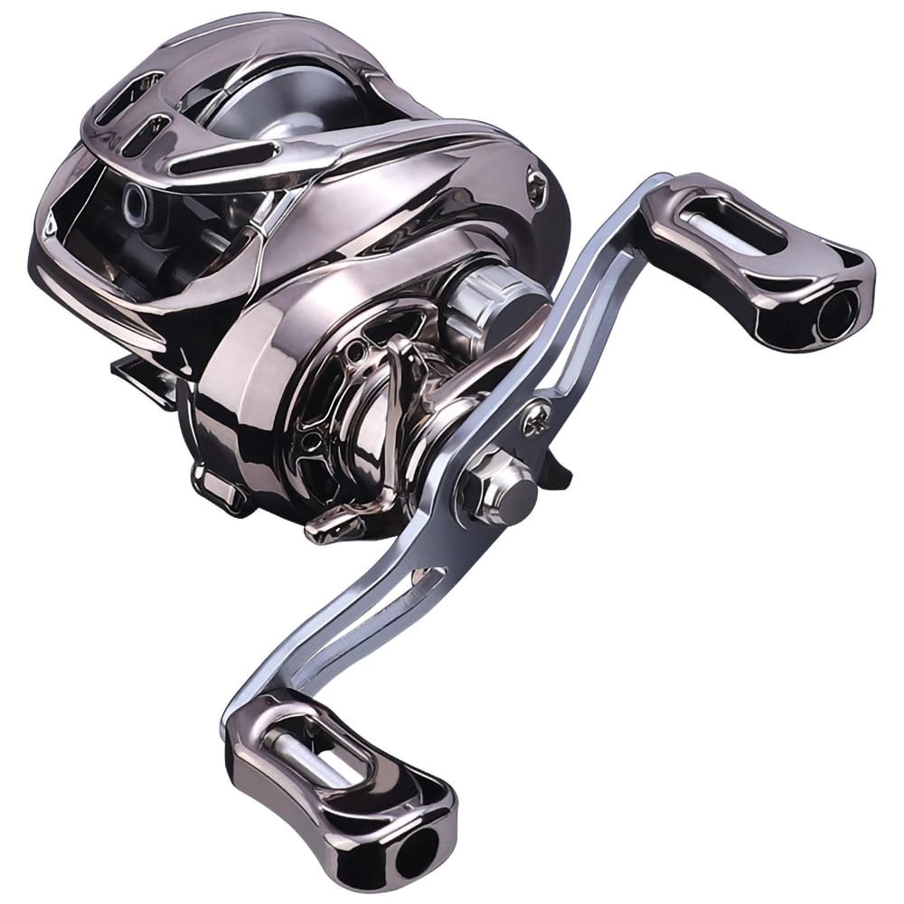 

Lightweight Baitcasting Reel for Long Powerful Magnetic Maximum Drag Force of Gear Suitable for and Freshwater Fishing Casting, Brake, 6kg, 6.31