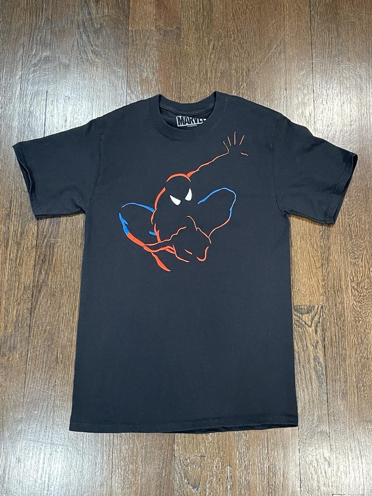 Marvel the Amazing Spiderman Black T-Shirt Size Small S разноцветный