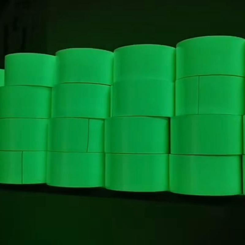 Yeşil Işıklı Bant Floresan Yansıtıcı Kendinden Yapışkanlı Etiketler Uyarı Güvenlik DIY Ev Dekorasyonu Festival Parti Uyarı Bandı