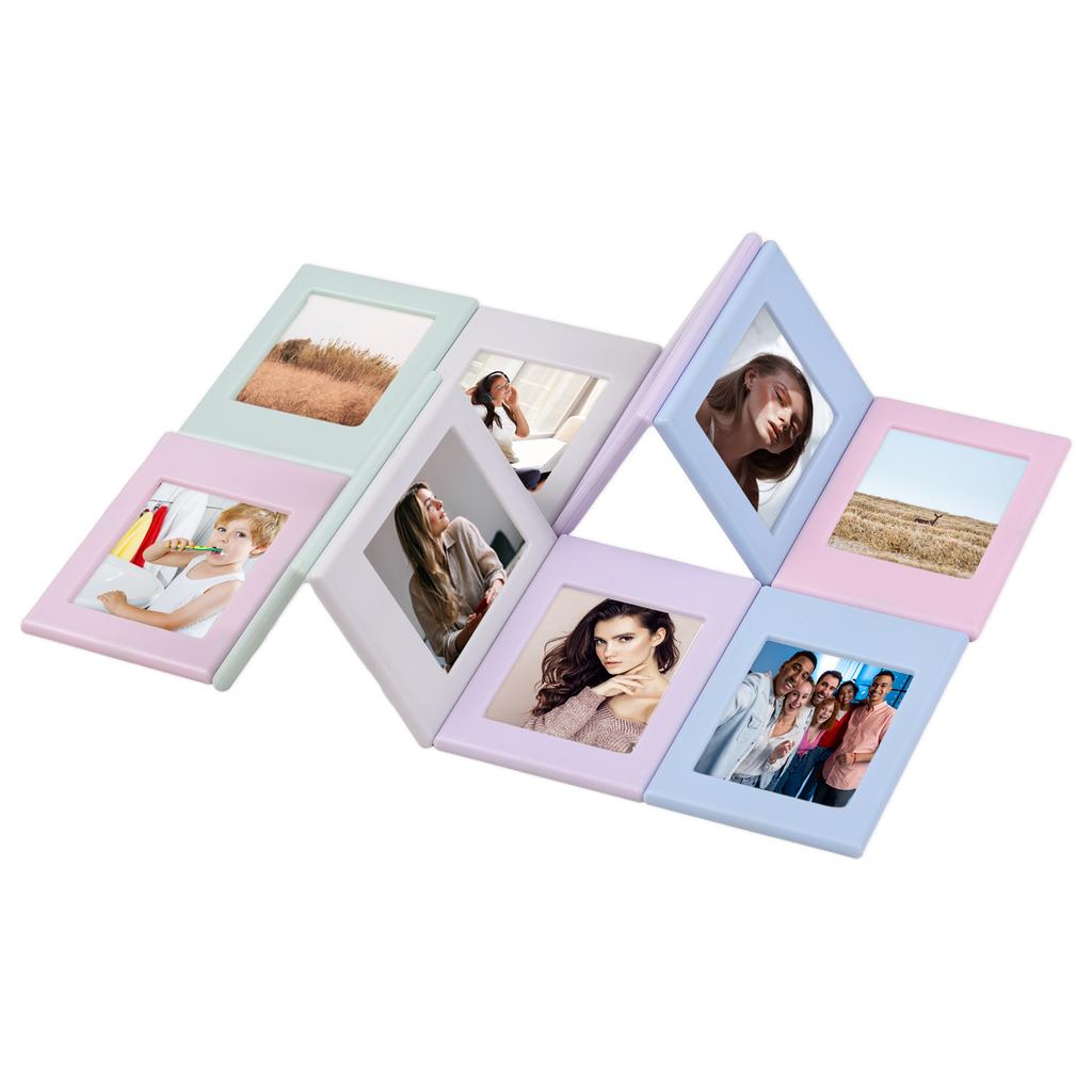 10 Cornici Magnetiche Andoer Per Foto 9,7x6,5 Cm - Mini Portafoto Per Frigorifero, Compatibili Con Pellicole Fujifilm Instax, Colori Pastello