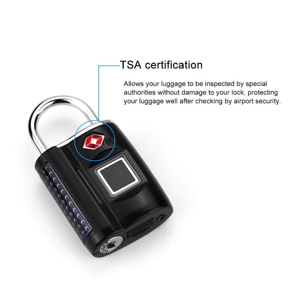 Smart Keyless Fingerprint Padlock TSA 