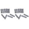 20pcs Wheel Conversion Stud 50mm Length 33mm Shank Wheel Screw Adapter Replacement for Mercedes Benz M12x1.5 to M12x1.5