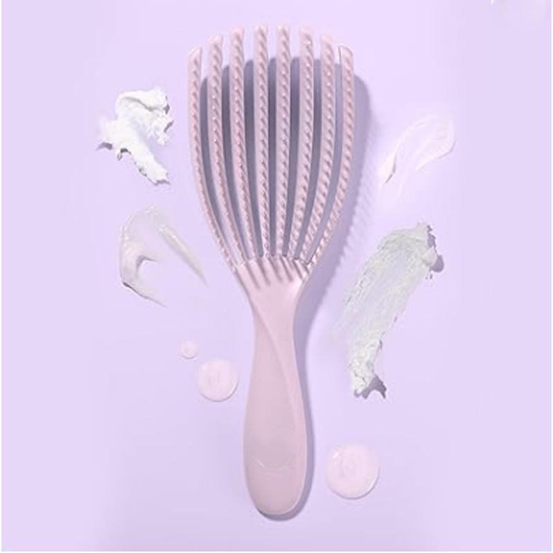 Flexi Flow Detangling Hair Brush,Flexible Strands for Gentle Brushing,Eliminates Knots & Reduces Breakage,Suitable for All Hair Types