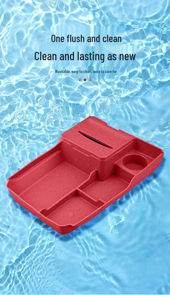 AITO New M7 M8 Center Console Storage Box Organizer Silicone Mat - Car Interior Upgrade.