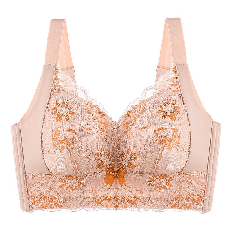 Adjustable Lingerie for Women Anti Sagging Side Cinched Accessory Bra Thin Without Steel Ring Bra