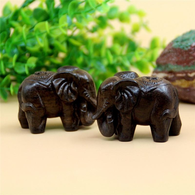 Natural Agarwood Elephant Wood Carving  Wood Crafts Antique Decoration Health
