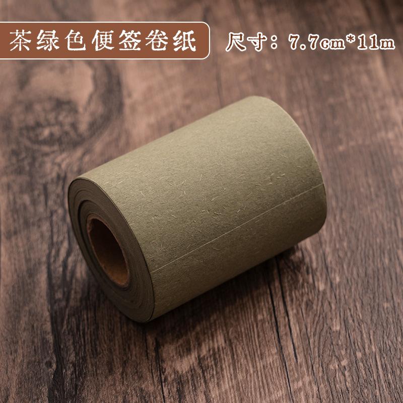 Retro Note Splint Can Be Hung, Roll Paper Non-stick Note Wind Wood Board Note Book Blank Note Book