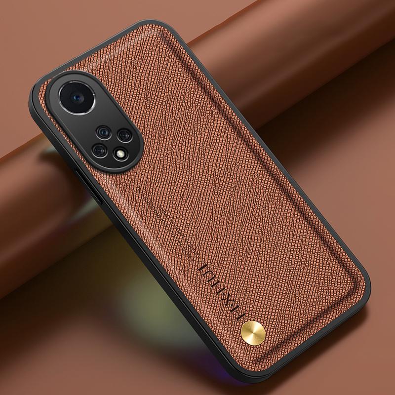 Leather Case For Huawei Nova 9 10 11 12 P40 P50 P60 Pura 70 Honor 50 SE 70 90 100 Pro Wireless Charge Build-in Iron Phone Cover