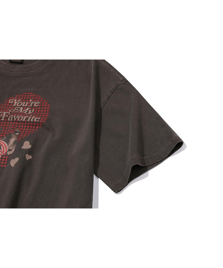 CPGN STUDIO My Puppy Pigment Short Sleeve Tee Brown