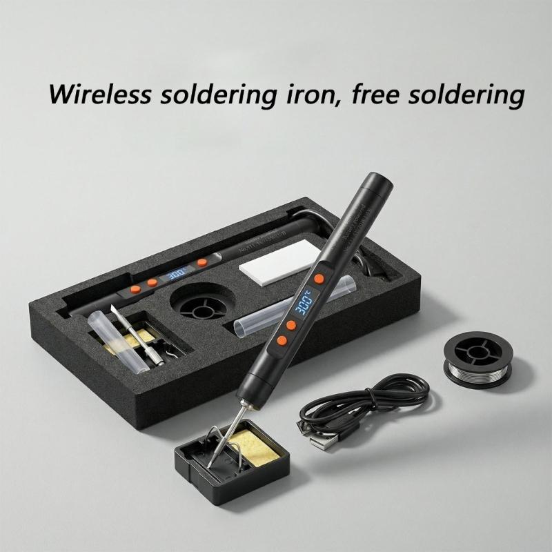 Wireless Battery Soldering Iron With Intelligent Temperature Control up to 420℃ For Mobile Phone Repair Home Use