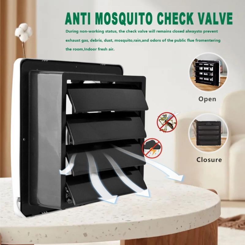 7.5/9/11/13inch Exhaust Fan 12V Wall Mounted Exhaust Fan Low Noise Extractor for Kitchen Bathroom Garage Grow Room