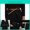Fashionable Black Thin Waist Belt For Women With Trendy Knot Design For Chic Outfits