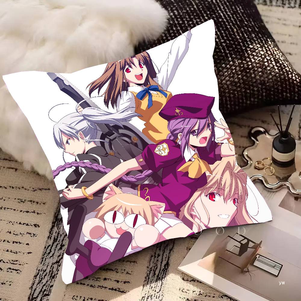 Anime Game M-Melty Blood Pillow Case Fashion Square Pillowcase Bedroom Sofa Room Ins Decoration Leisure
